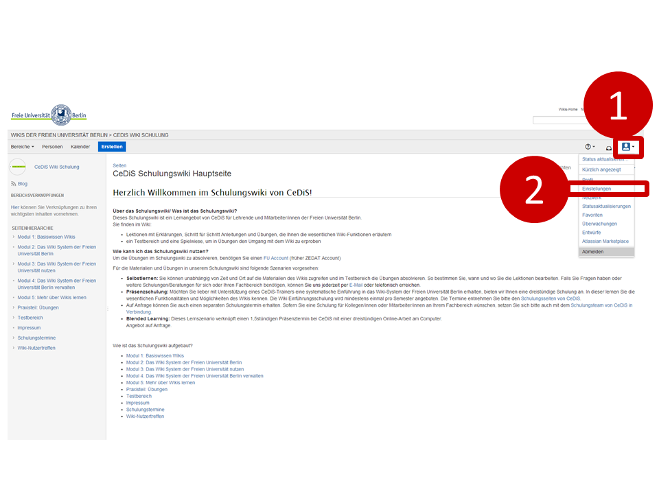 CeDiS Wiki Schulung > Seiten beobachten (über Seitenänderungen benachrichtigt werden) > Wiki_beobachten_5.png